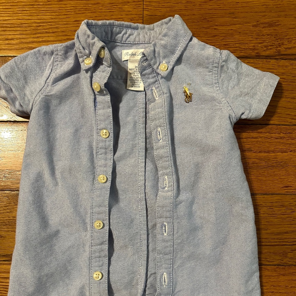 Classic Blue Ralph Lauren Onesie